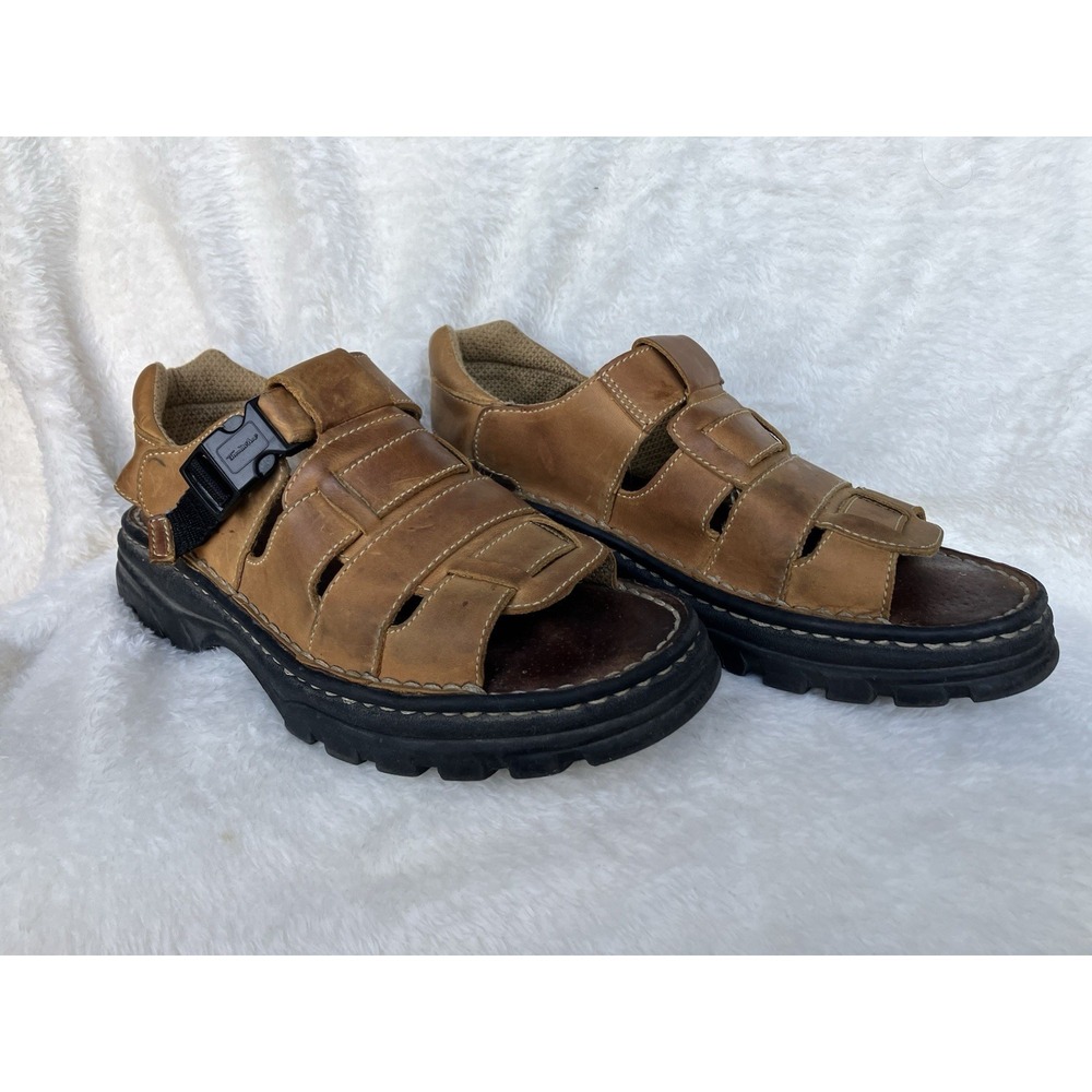 Thom McAn Chunky Heel Fishermen Sandals Men's Size 10
